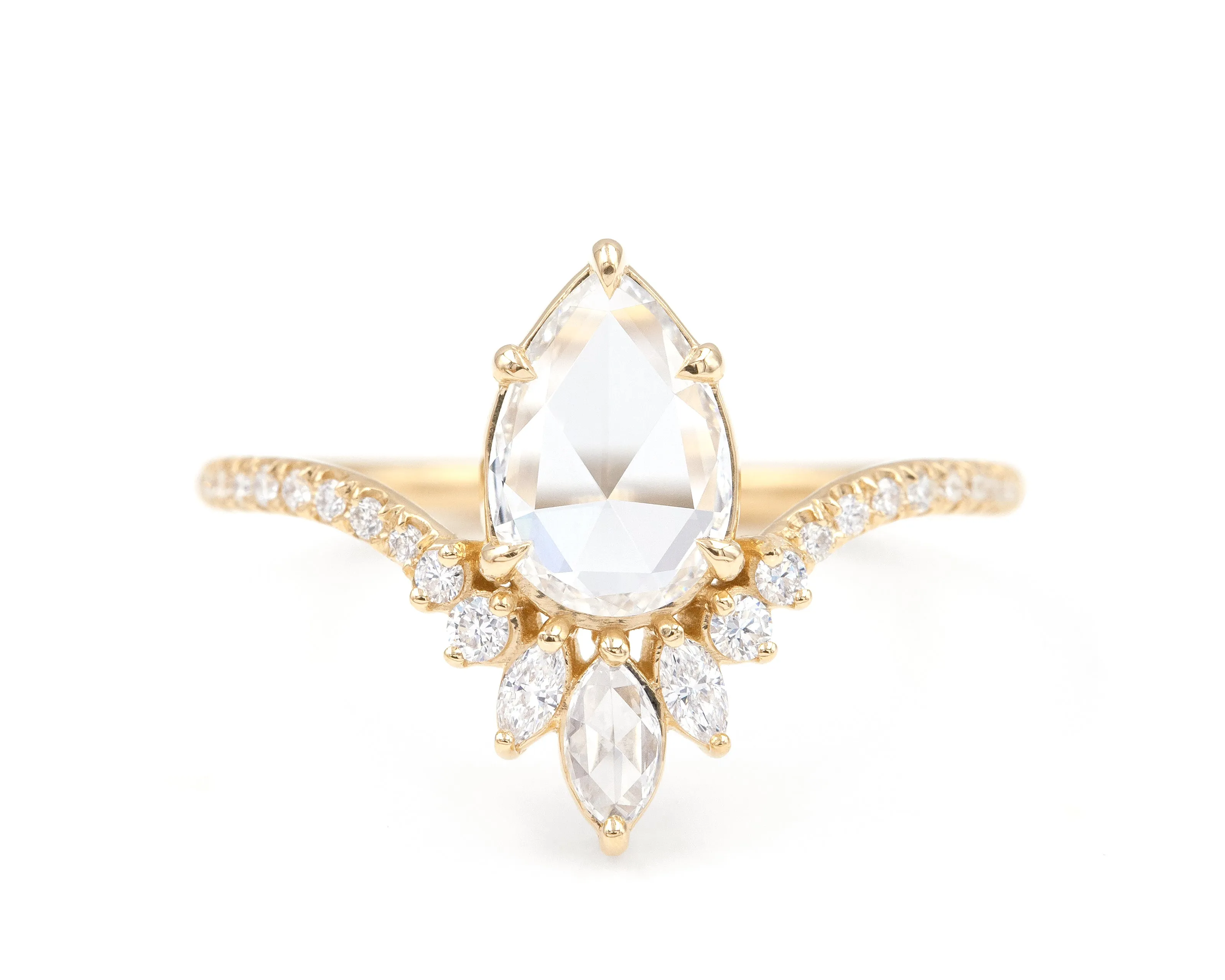 0.56-Carat Lotus Ring