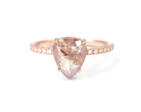 1.65-Carat Rustic Rose Cut Diamond Ring