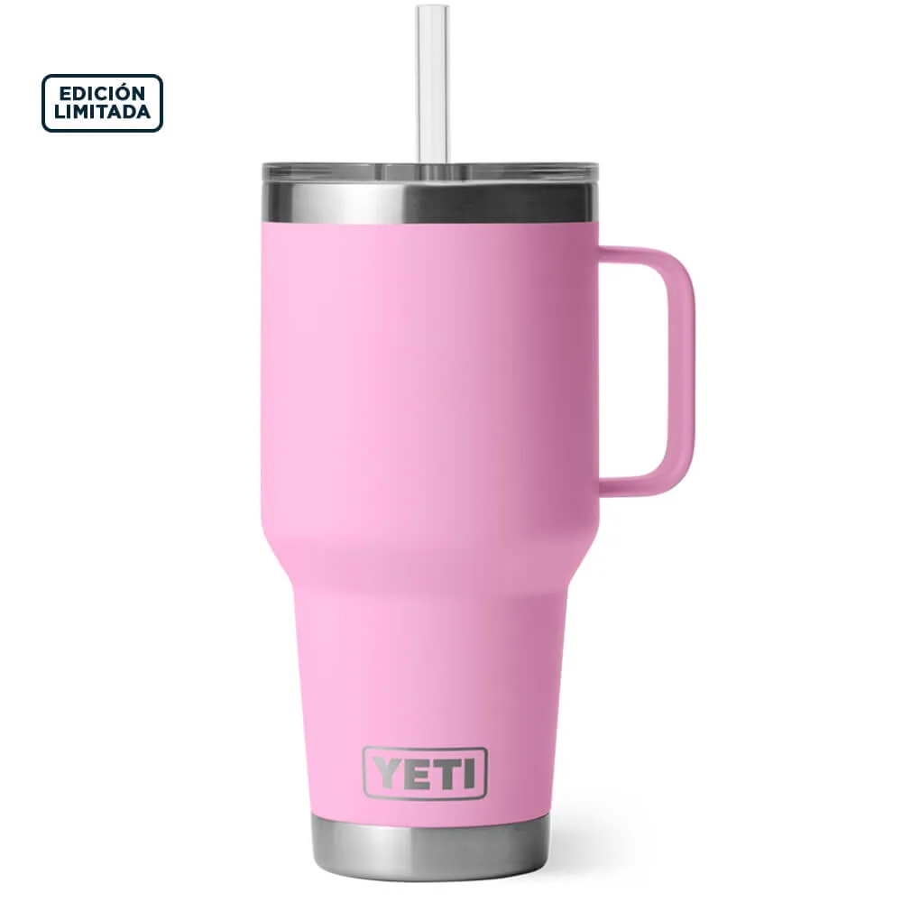 21071501922 TERMO RAMBLER 35oz STRAW MUG POWER PINK MARCA YETI