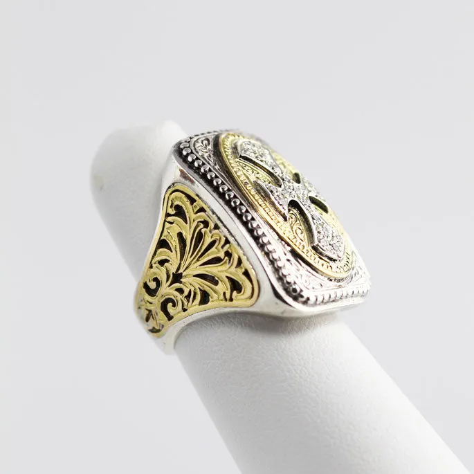 Aftokratoras Silver & Gold Ring