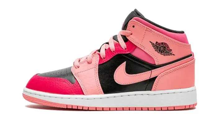 Air Jordan 1 Mid Coral Chalk Pink