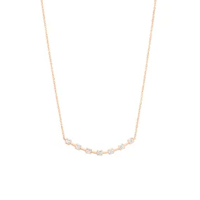 Alexa's 18K Rosegold Necklace w. Diamonds