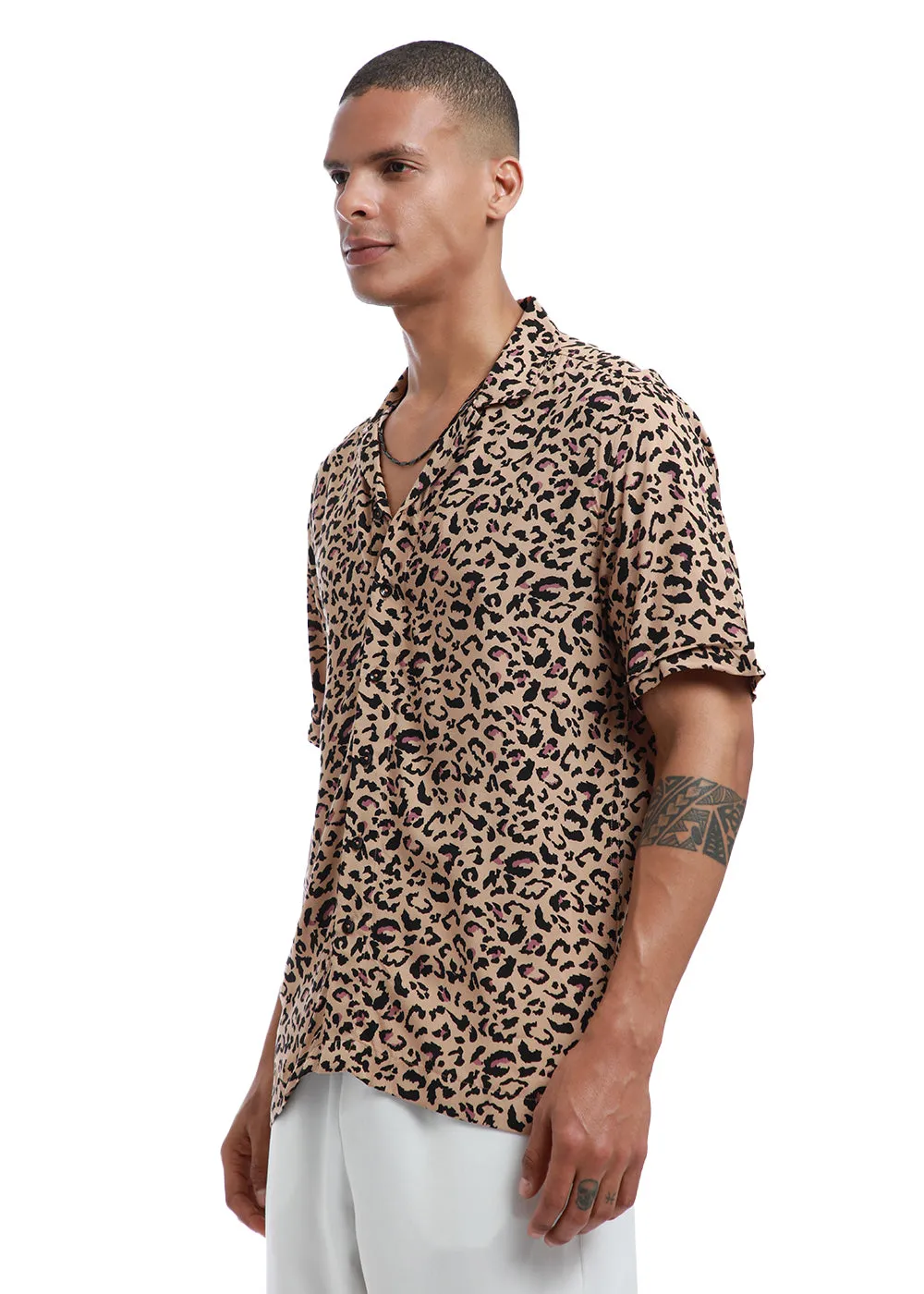 Animalistic Print Half sleeve shirt