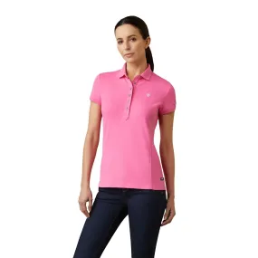 Ariat Womens Prix 2.0 Polo Carmine Rose