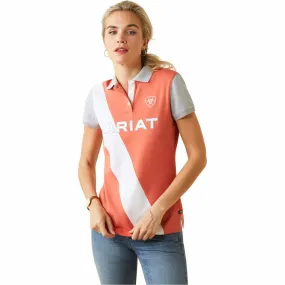 Ariat Womens Short Sleeve Polo - Taryn - Burnt Sienna