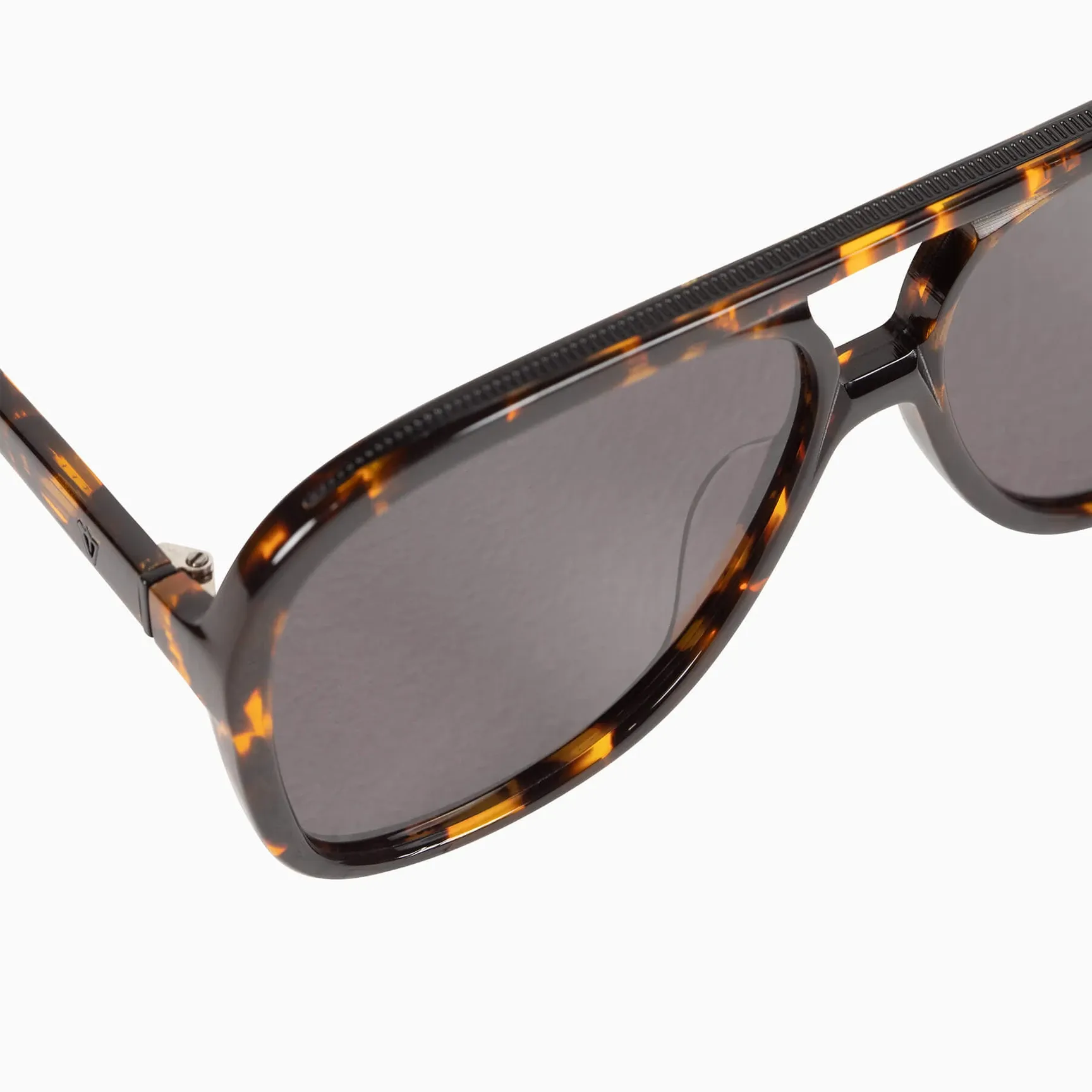 Bang | Sunglasses - Dark Tortoise w. Matte Black Metal Trim / Black Lens