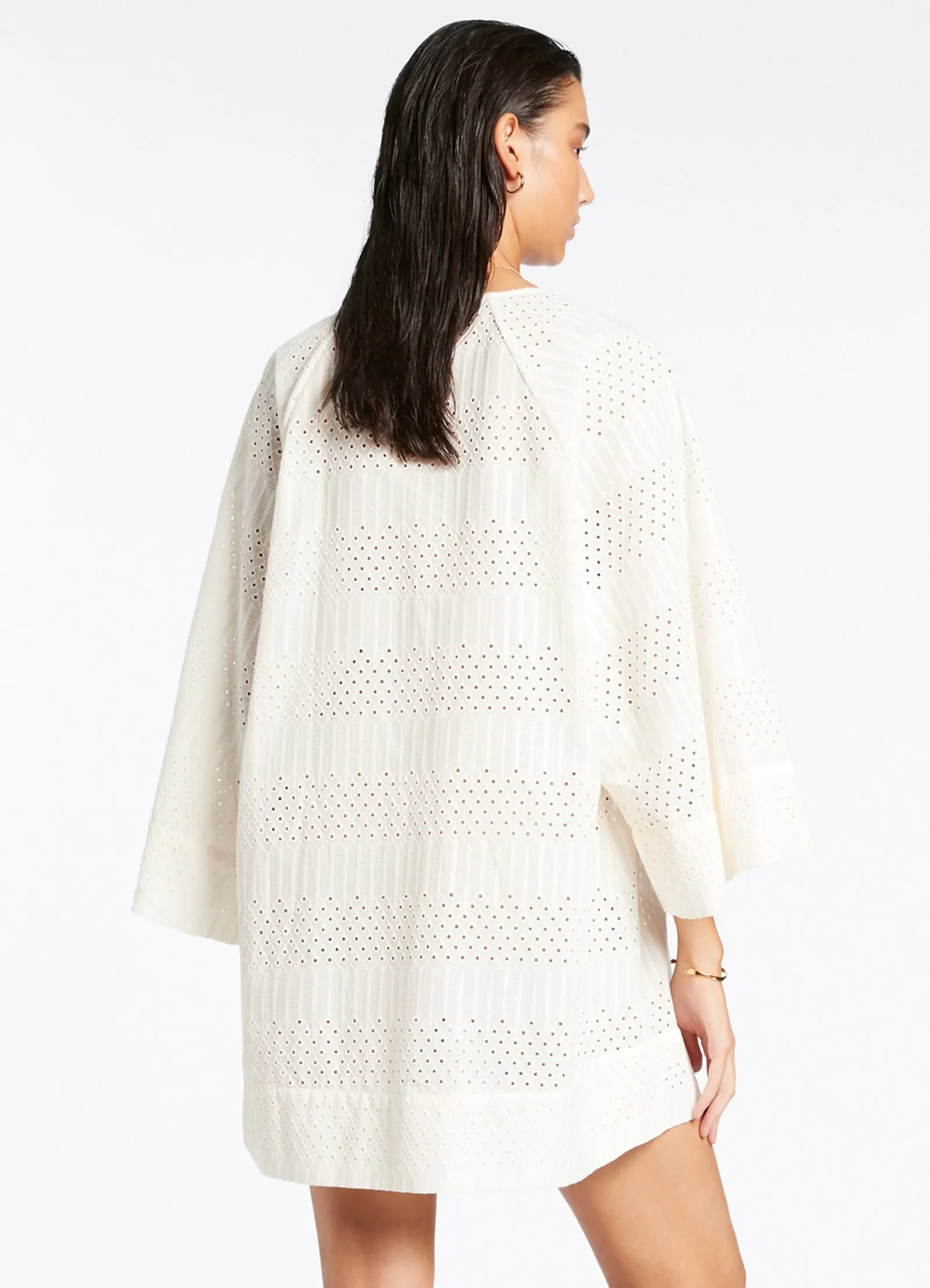 Broderie Kaftan - Cream