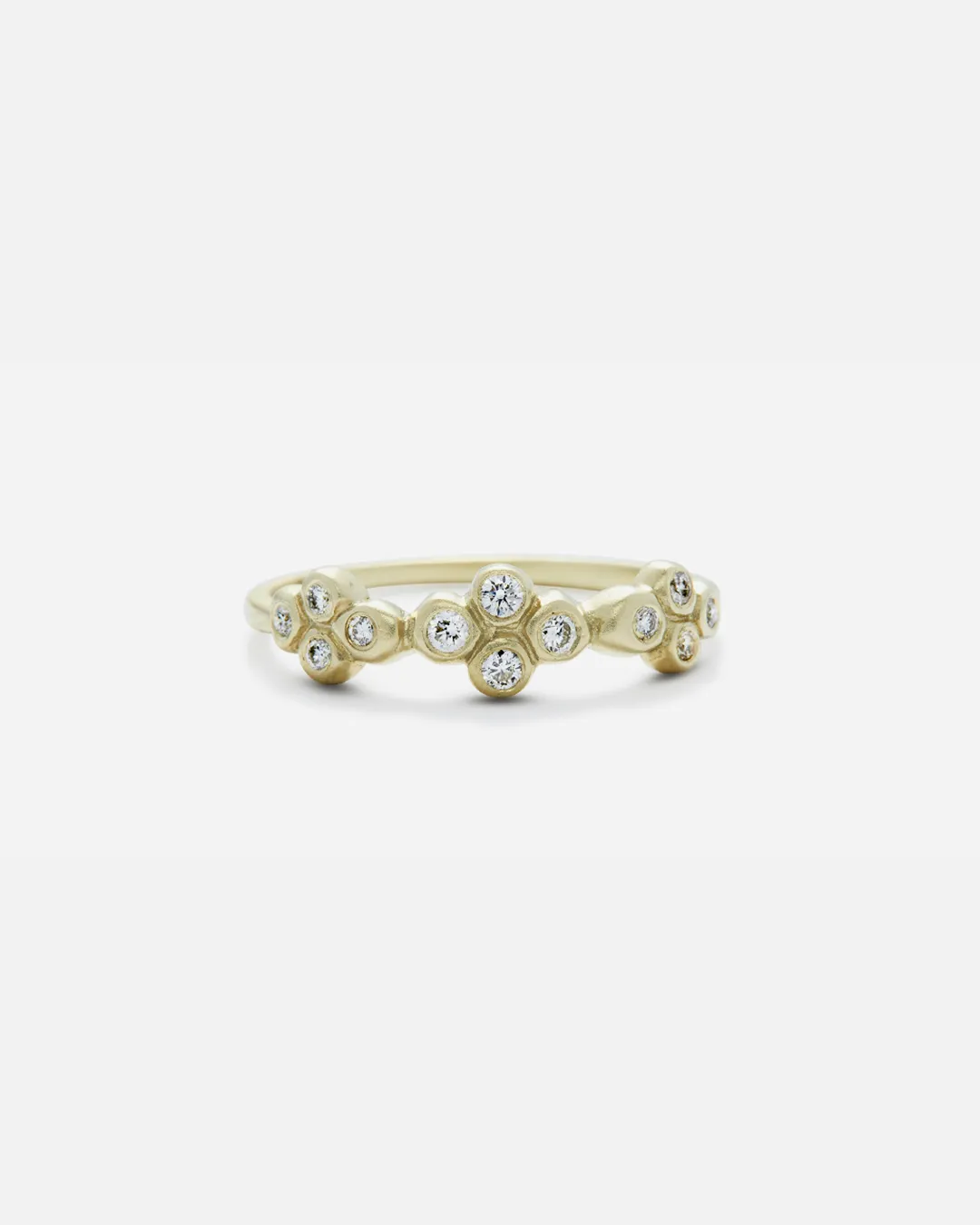 Bubble 7 / White Diamond Ring