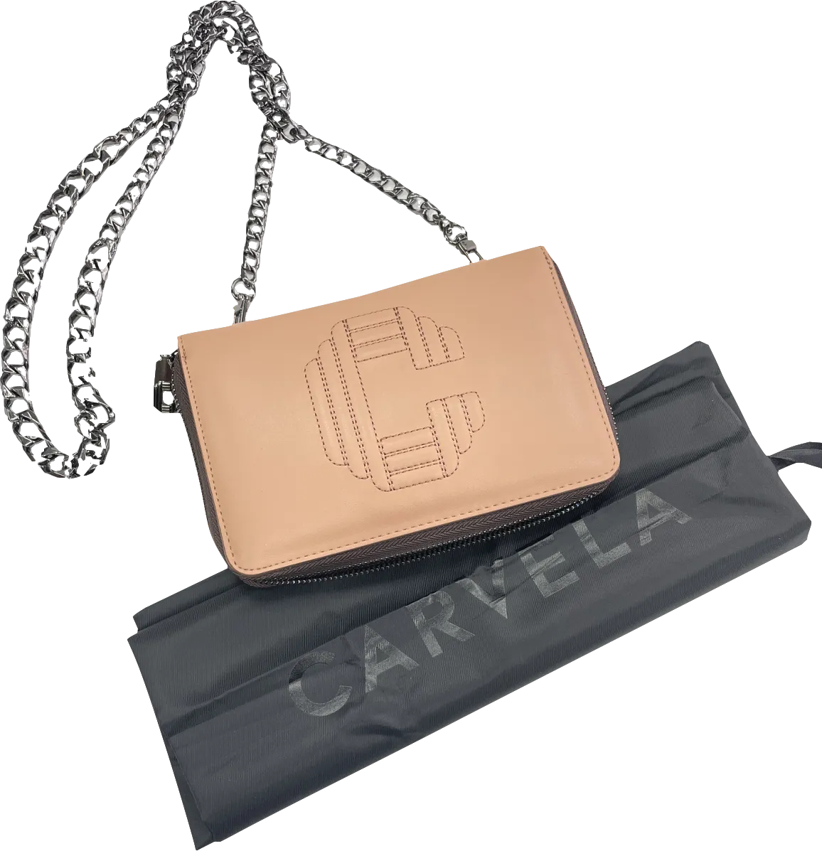 Carvela Nude Blush Pink Wallet On A Chain BNWT