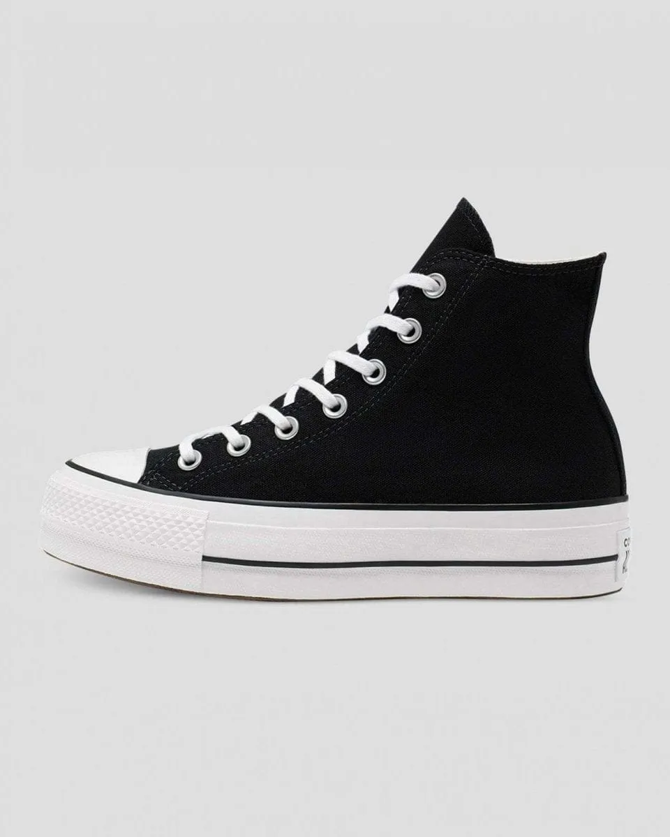 CONVERSE WOMEN'S CHUCK TAYLOR ALL STAR LIFT HIGH TOP PLATFORM BLACK SHOE