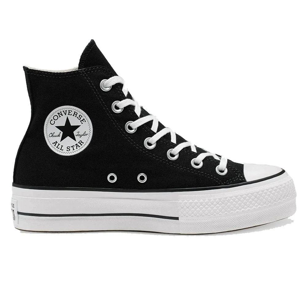 CONVERSE WOMEN'S CHUCK TAYLOR ALL STAR LIFT HIGH TOP PLATFORM BLACK SHOE