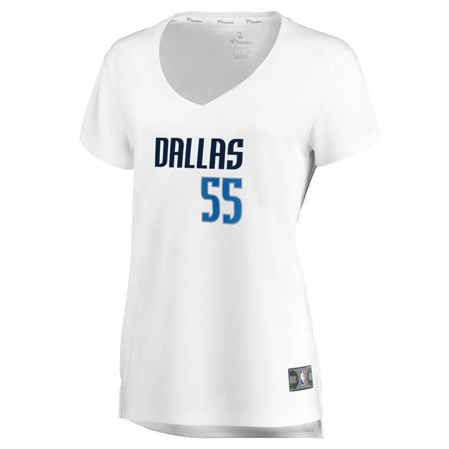 Dallas Mavericks Delon Wright Fanatics Branded Replica Fast Break Association Jersey Womens - White | Ireland L7440Y2