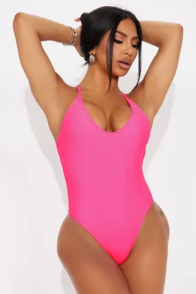 Davina 1 Piece Swimsuit  - Hot Pink