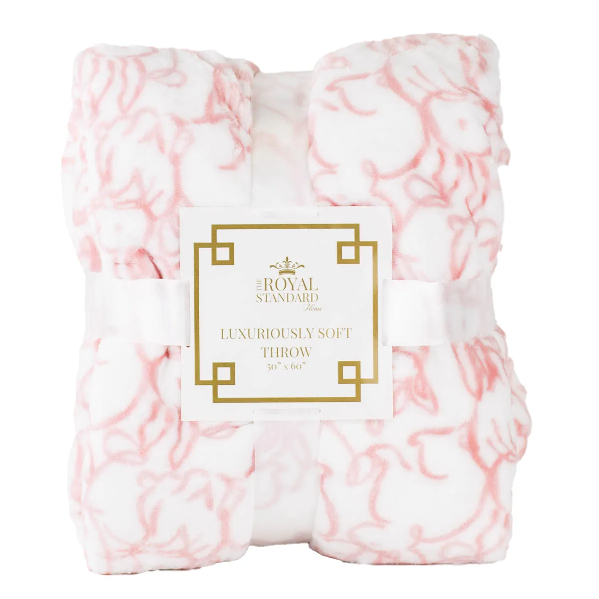 Delilah Bunny Throw in Pink