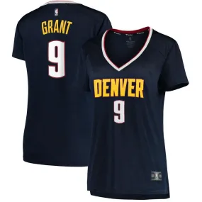 Denver Nuggets Jerami Grant Fanatics Branded Replica Fast Break Icon Jersey Womens - Navy | Ireland D9091K5