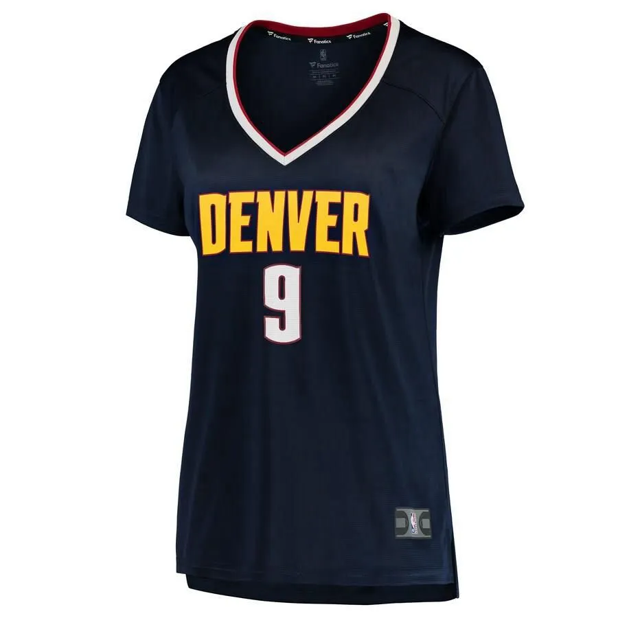 Denver Nuggets Jerami Grant Fanatics Branded Replica Fast Break Icon Jersey Womens - Navy | Ireland D9091K5