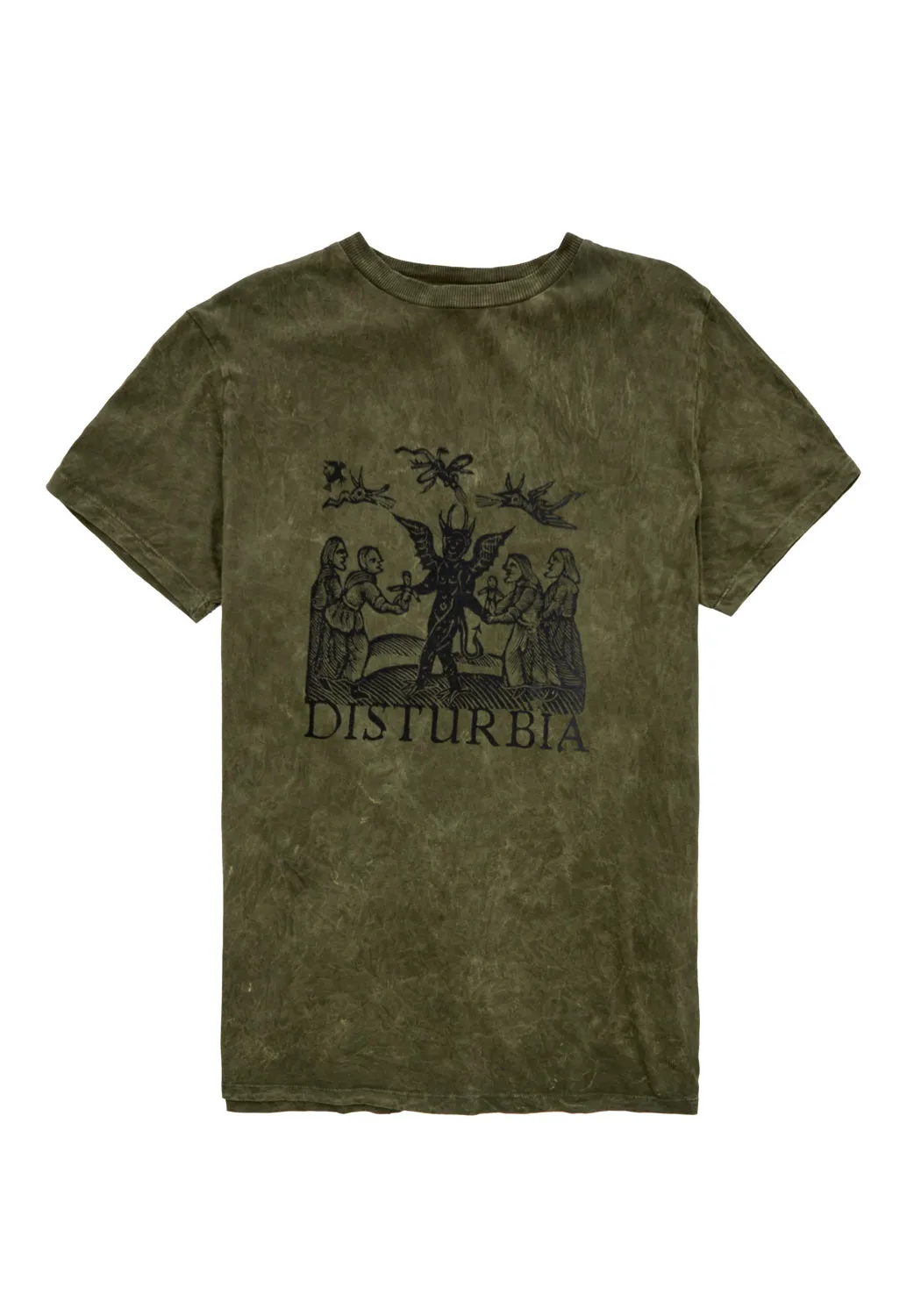 Devil Green Acid Wash T-shirt