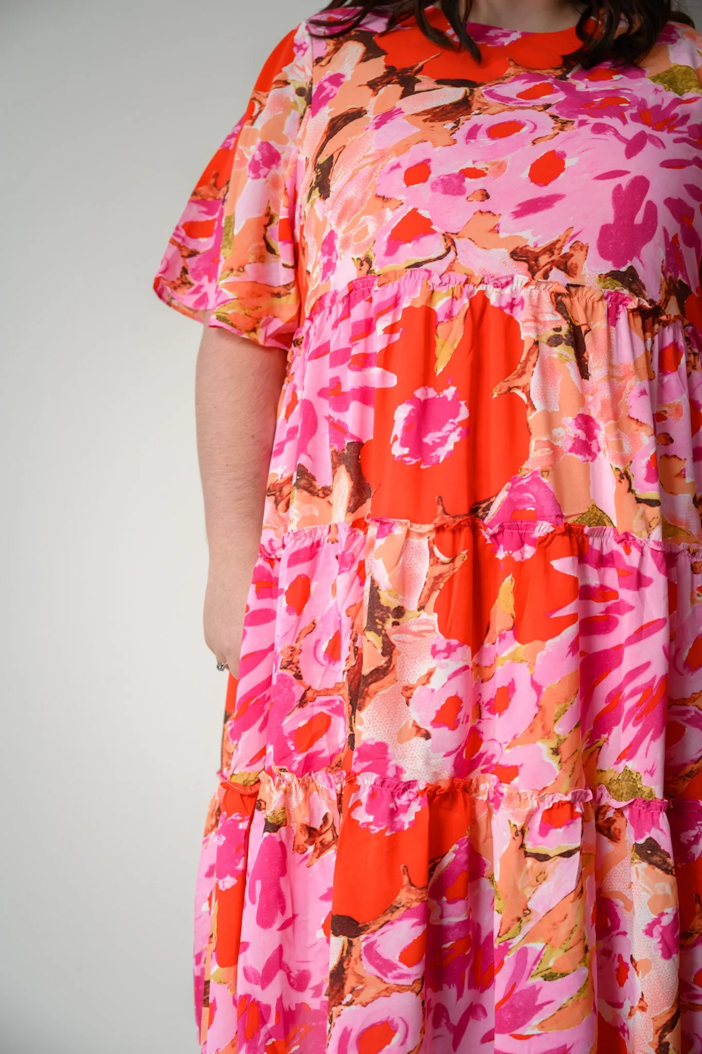 Elizabeth Dress - pink floral