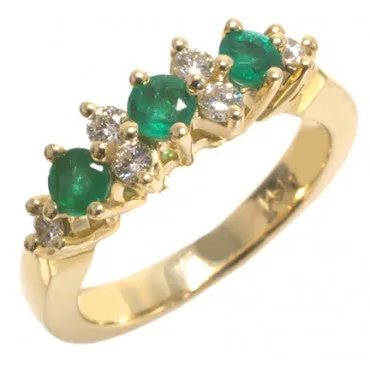 Emerald and Diamond ring