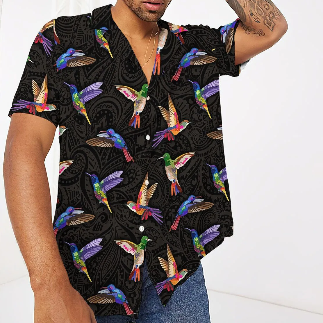 Gearhuman 3D Hummingbirds Hawaii Shirt