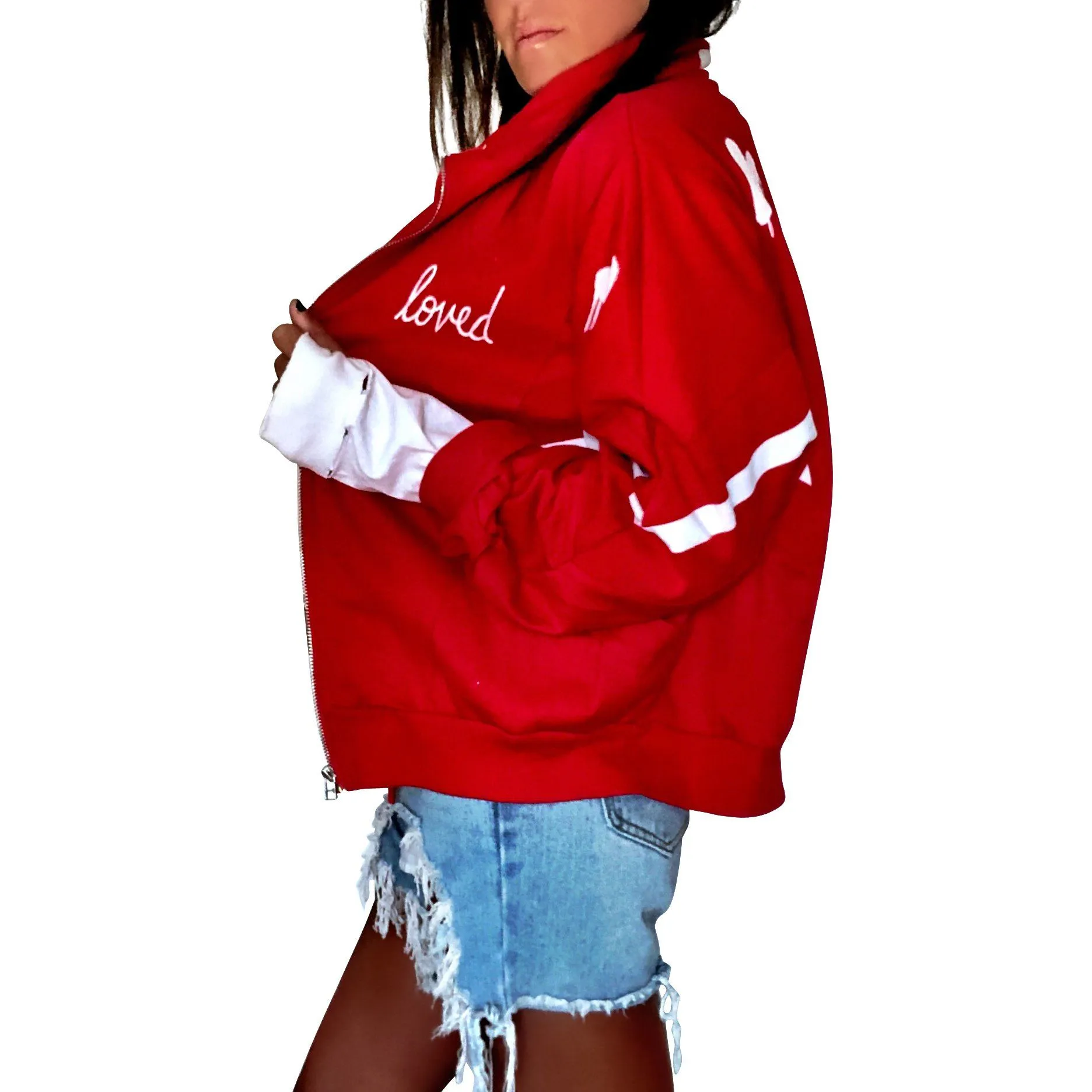 'HEARTED' SWEAT JACKET