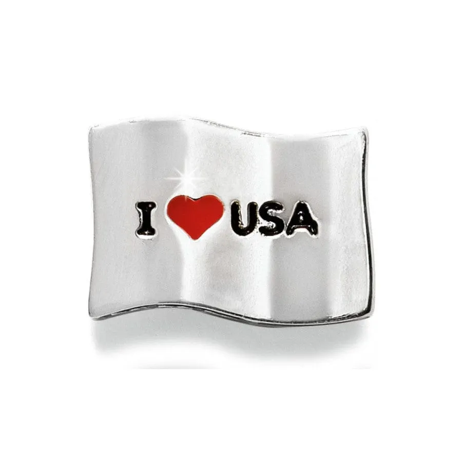 I Heart USA Bead