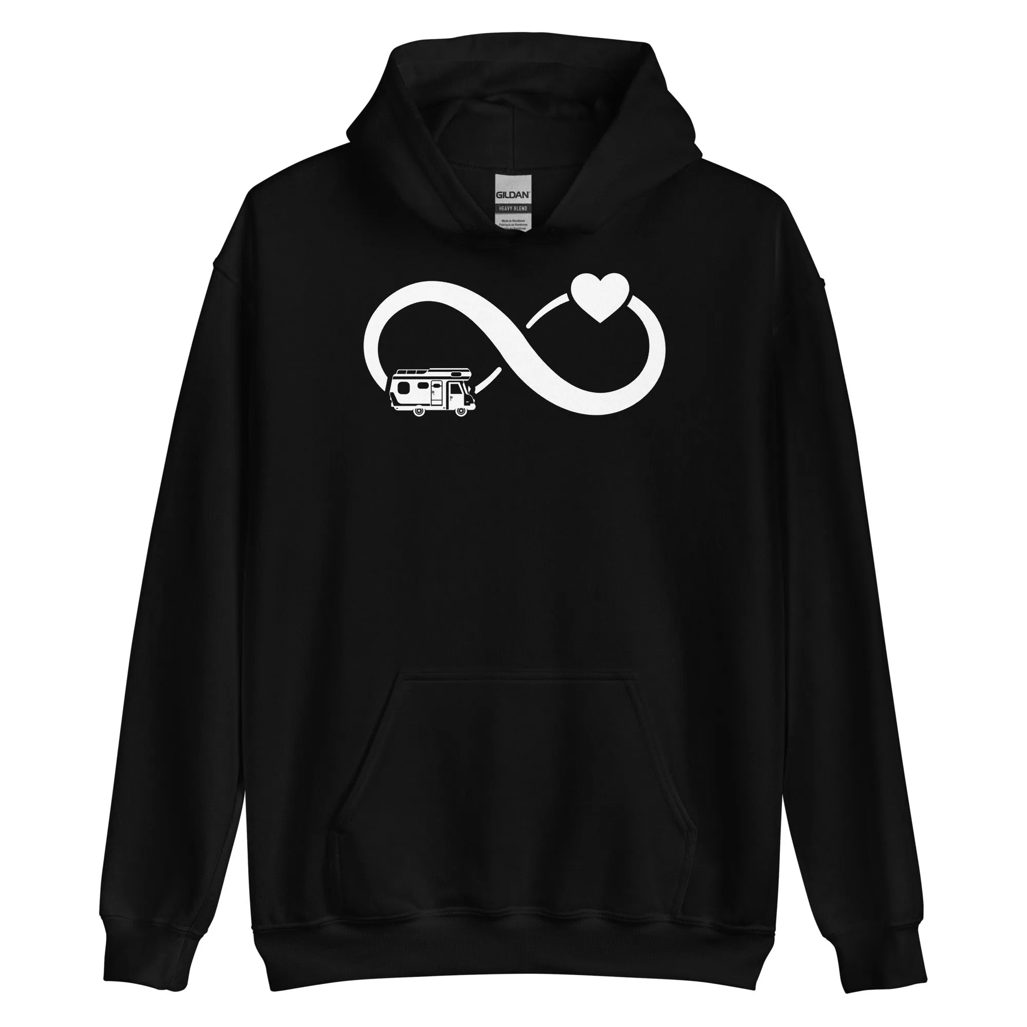 Infinity Heart and Camping - Unisex Hoodie