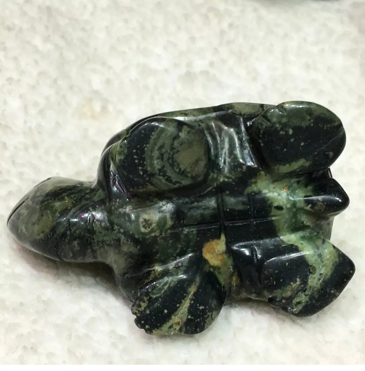 Kamba Jasper gemstone carved Turtle