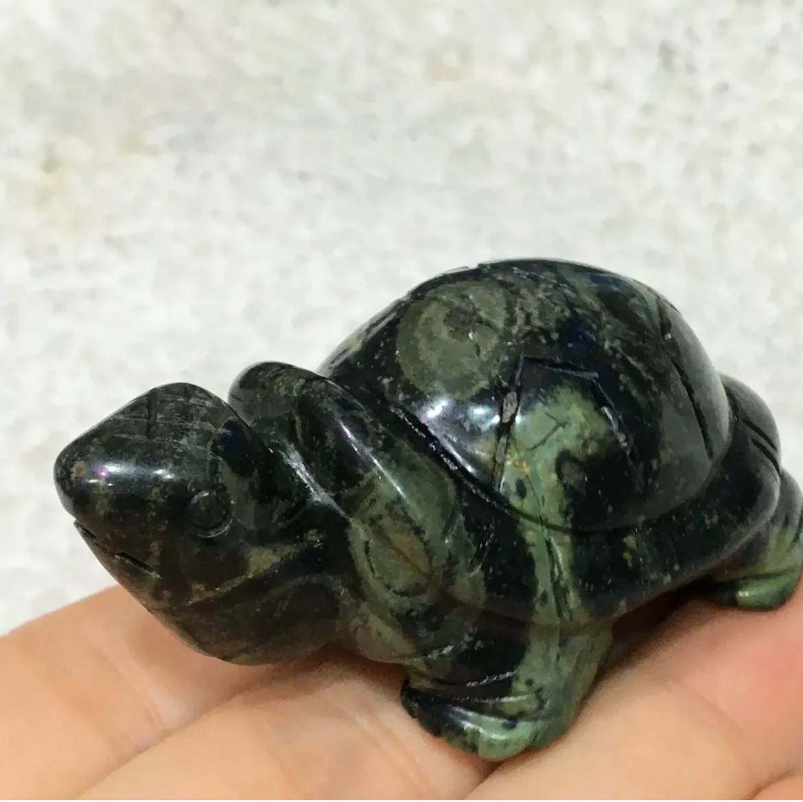 Kamba Jasper gemstone carved Turtle