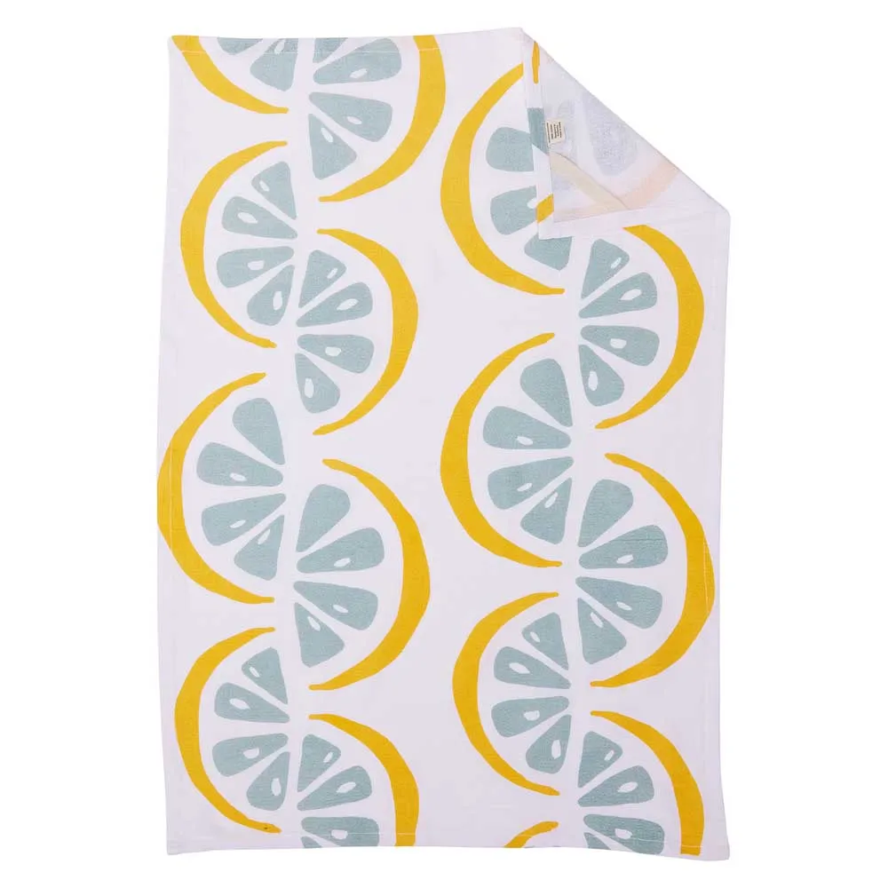 Lemon Slices Cotton Kitchen Towels (Set of 3)