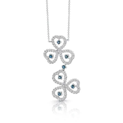 London Blue Topaz Necklace Sterling Silver