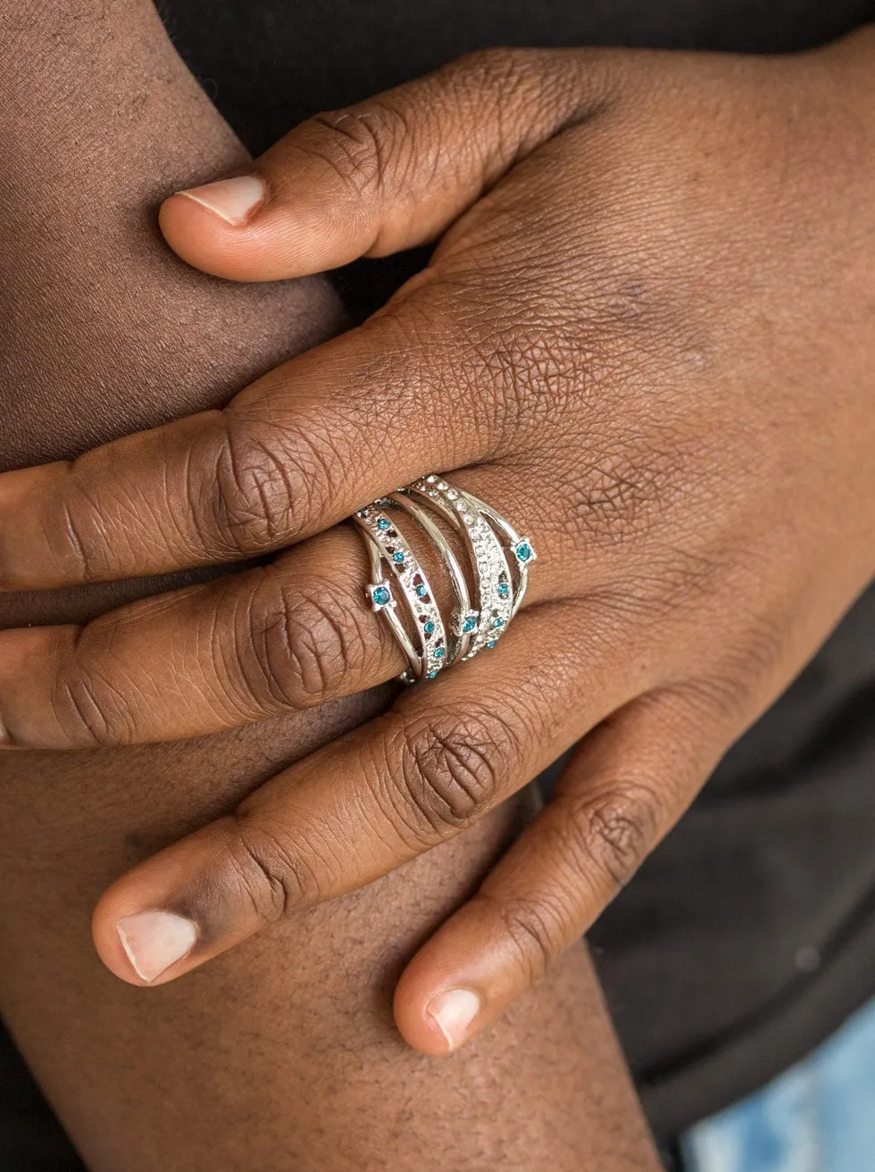 Making The World Sparkle Blue Ring