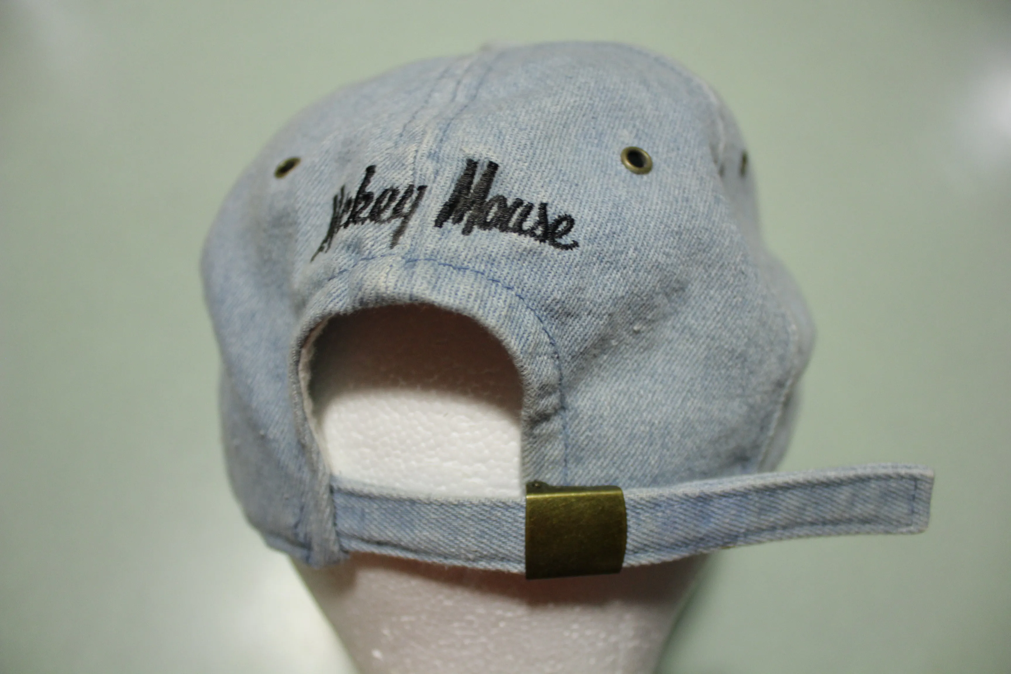 Mickey Mouse Denim Chambray Vintage 90's Adjustable Back Hat