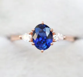 Minerva Sapphire Diamond Ring