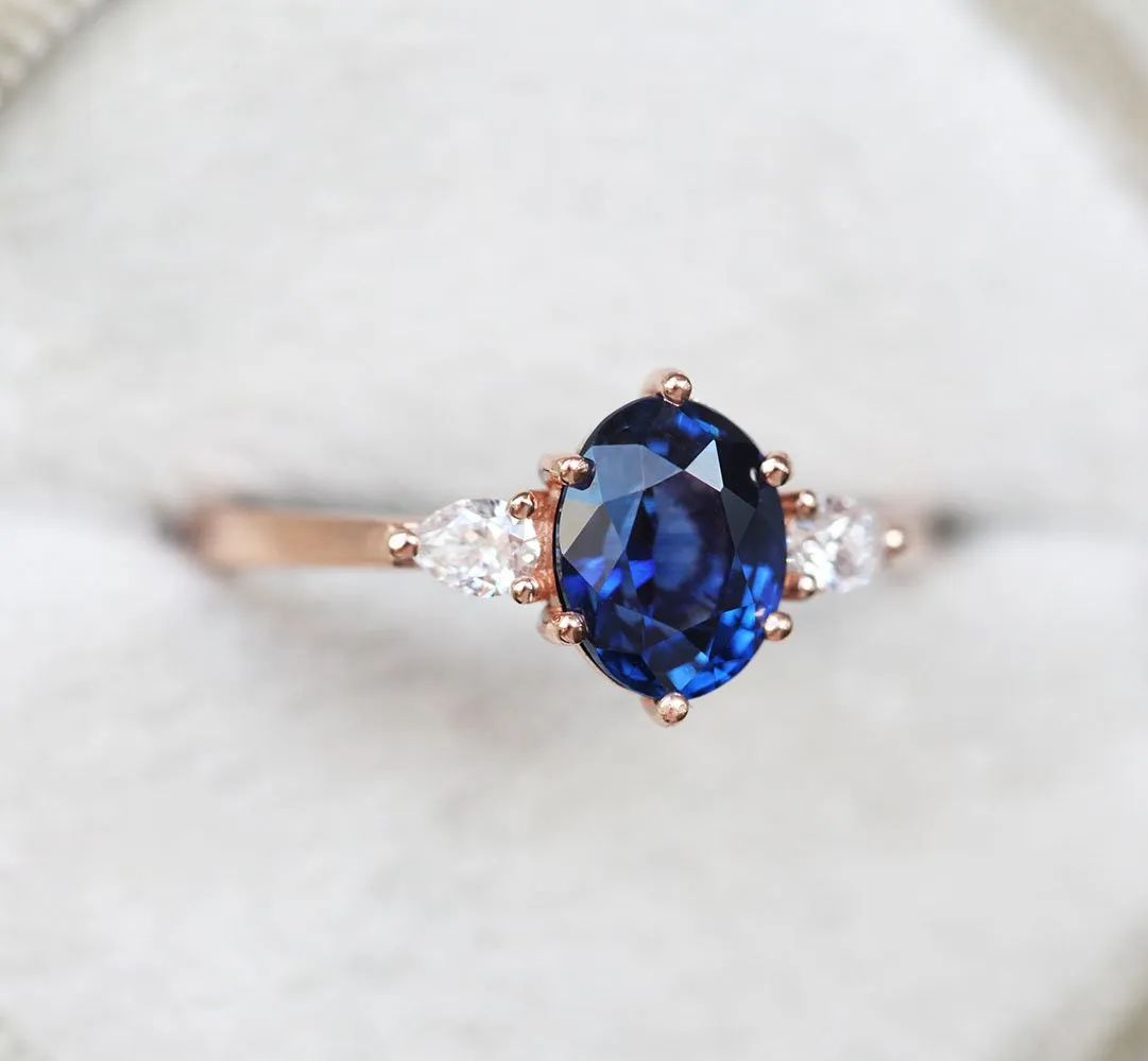 Minerva Sapphire Diamond Ring