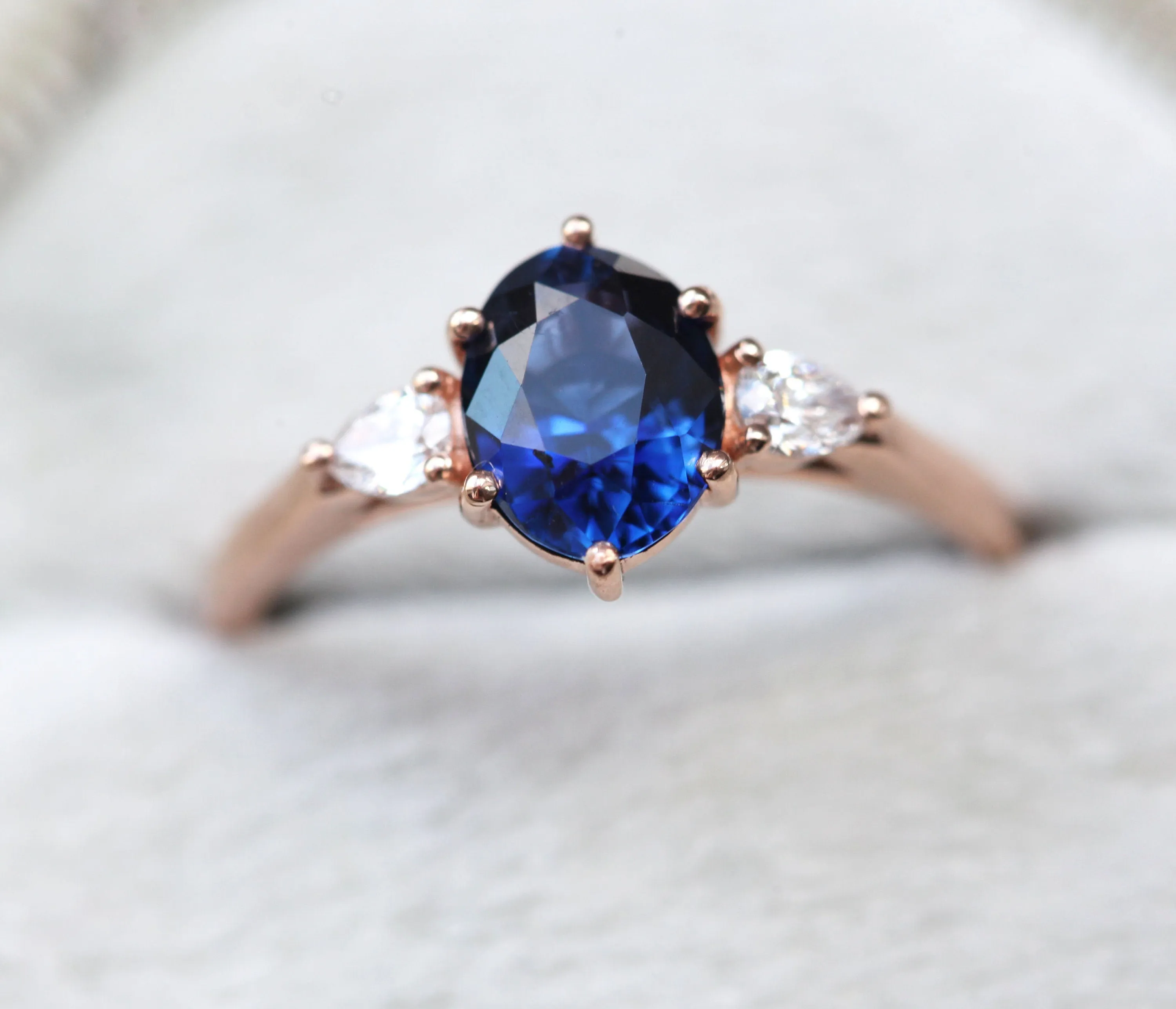 Minerva Sapphire Diamond Ring