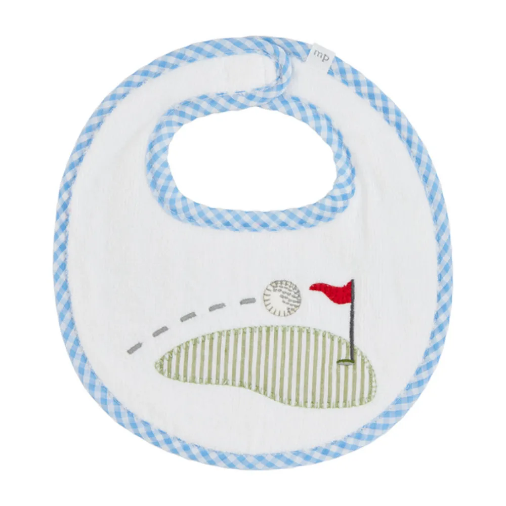 Mud Pie Golf Applique Bib