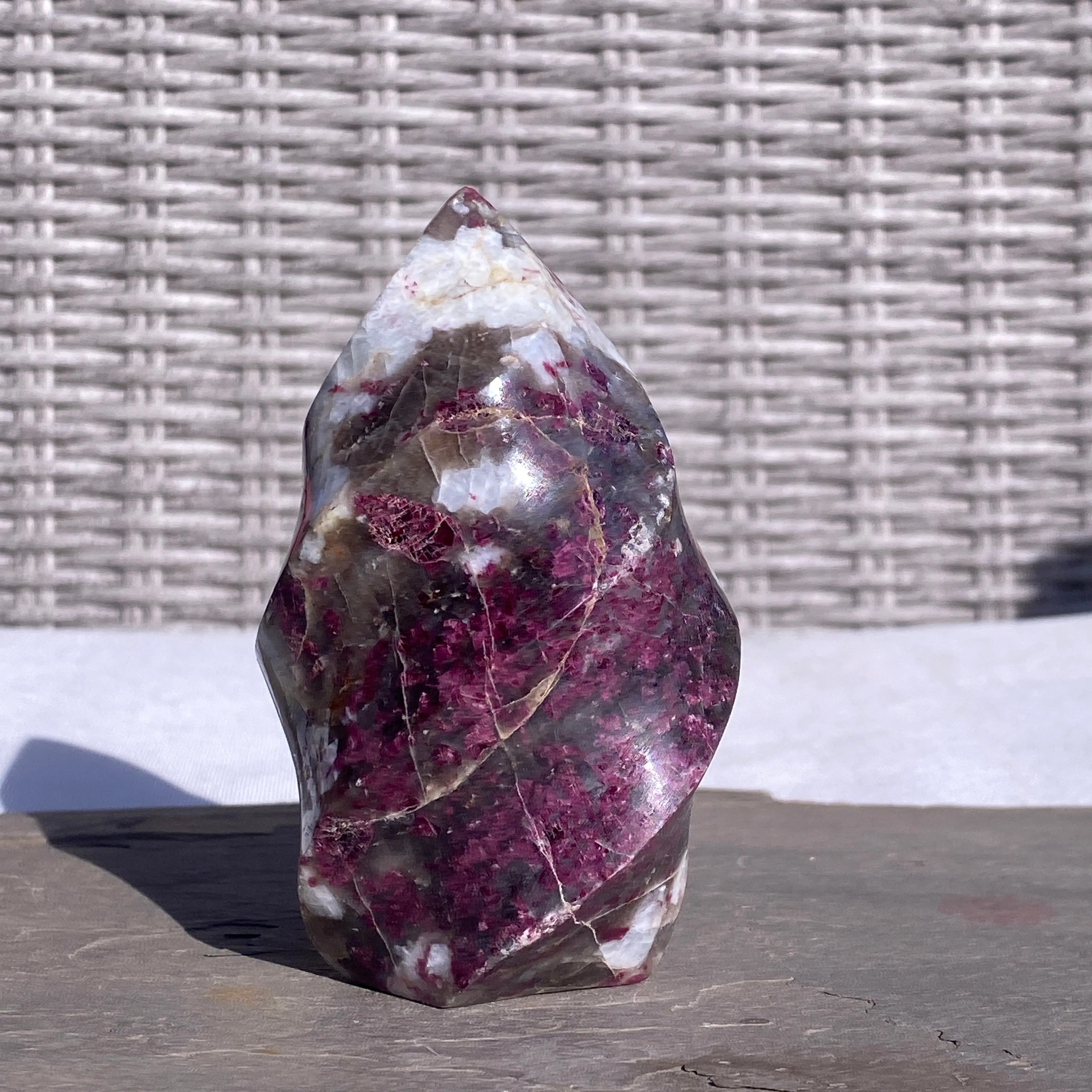 Natural Red Tourmaline Gemstone flame