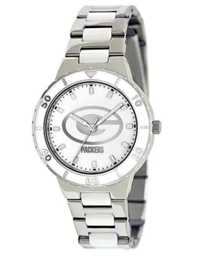 NFL Womens Green Bay Packers Mother of Pearl Watch - Stainless - Bracelet