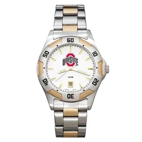 Ohio State University All-Pro Men's Watch - Gold and Silver Tone - Bracelet