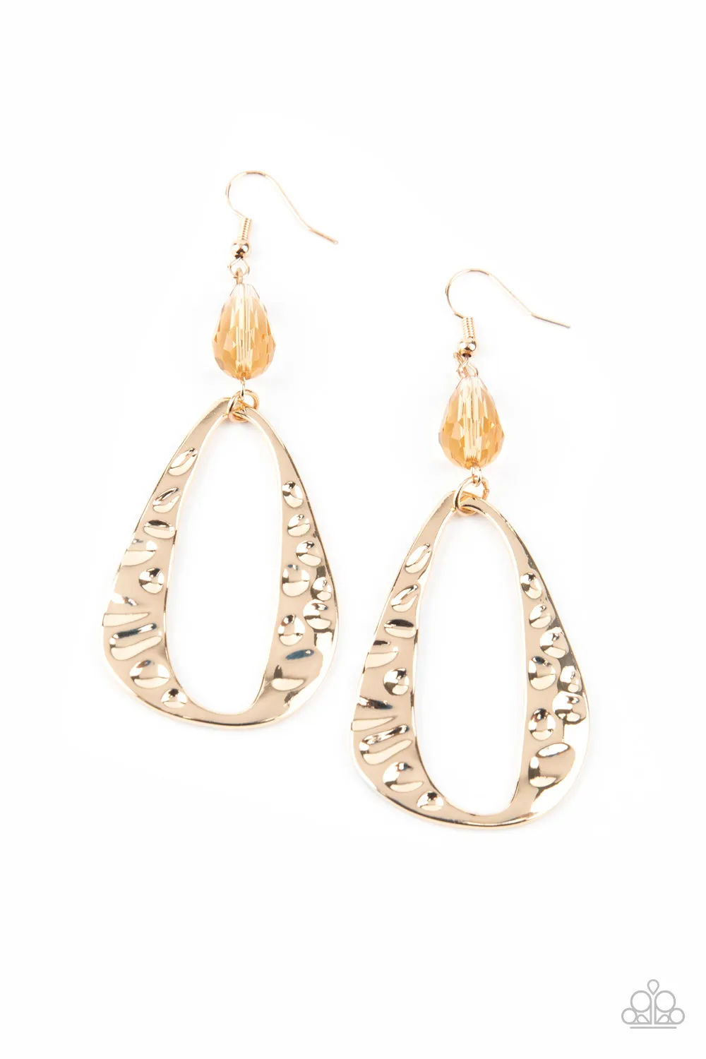 Paparazzi Earring ~ Enhanced Elegance - Gold