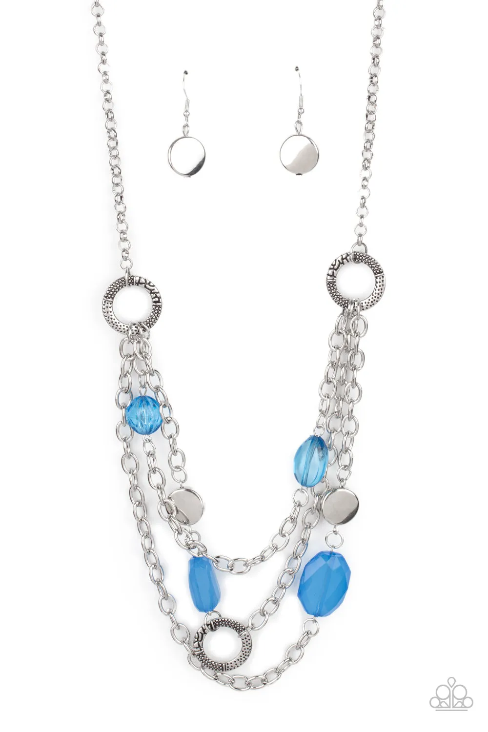 Paparazzi Oceanside Spa - Blue Necklace