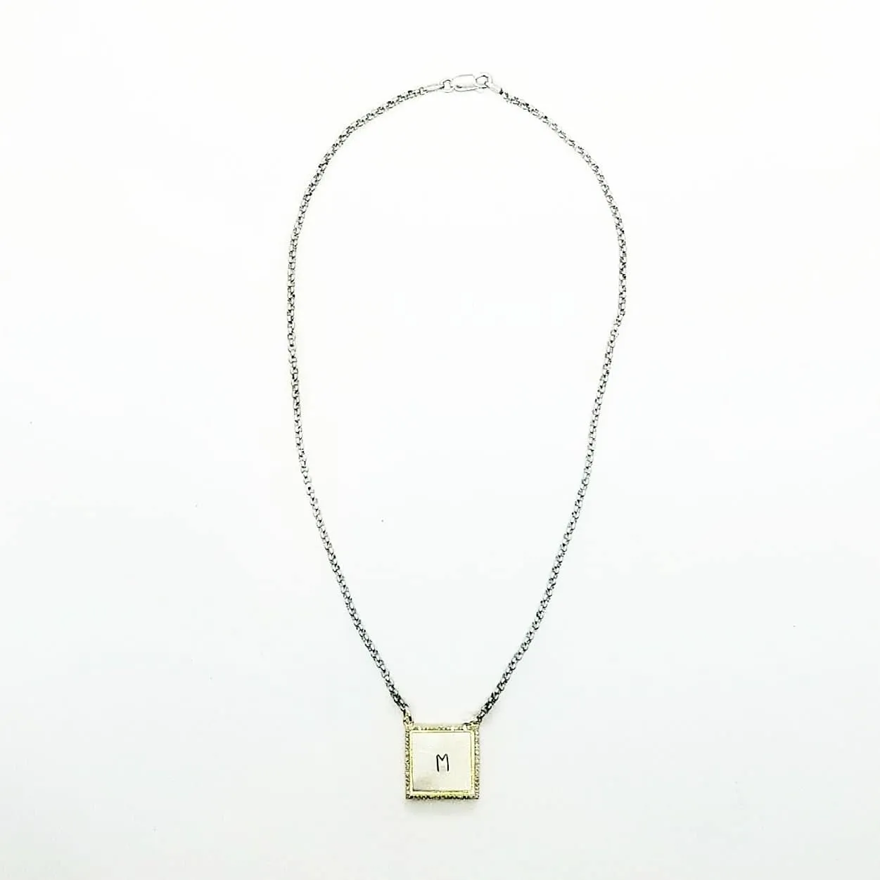 Personal Messages Square necklace