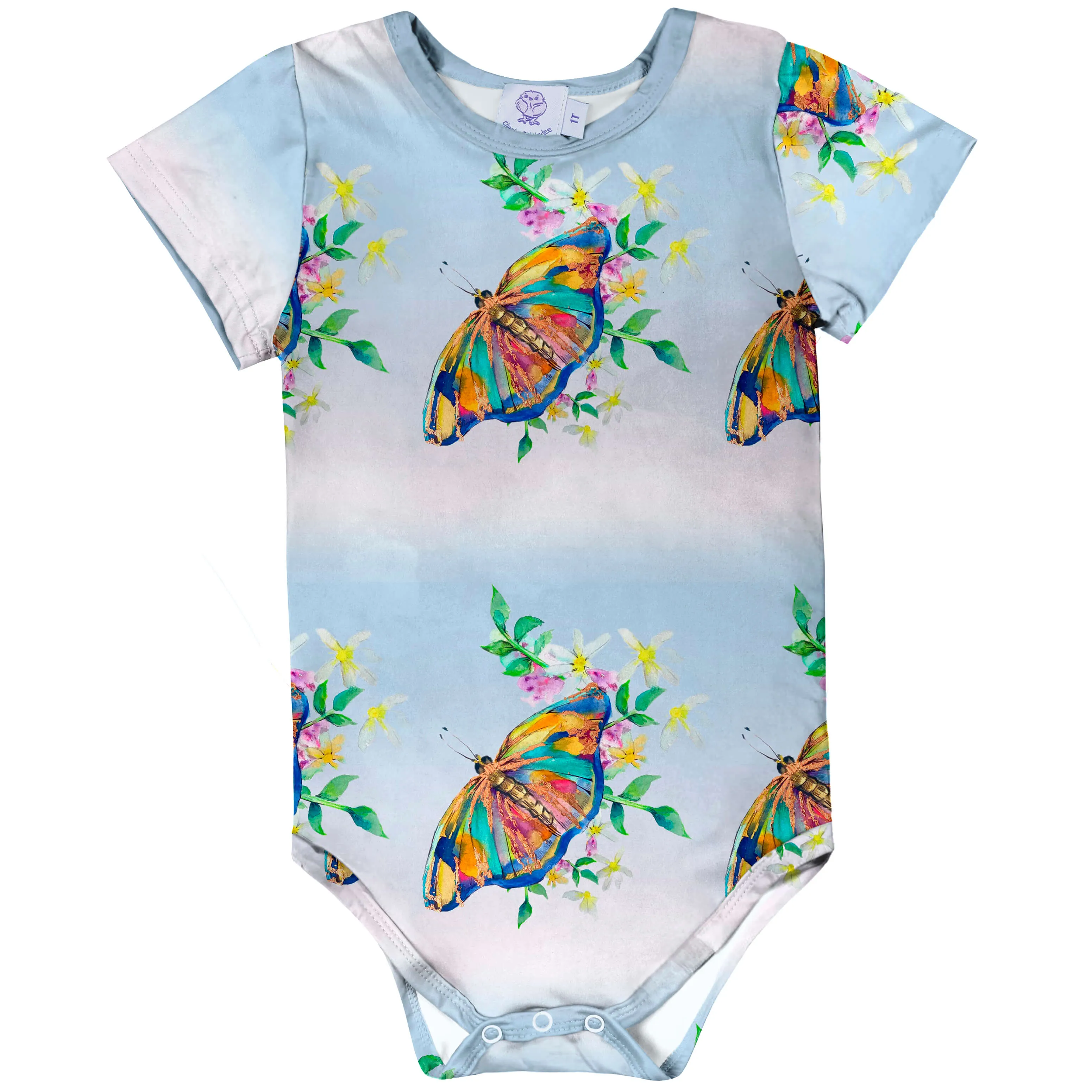 PREORDER Wildflower Butterfly Short Sleeve Onesie (Ships w/c 16th Sept)