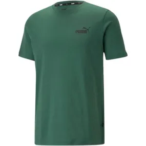 Puma men's short sleeve t-shirt with small ESS logo print 586669-46 green