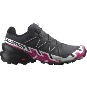 Salomon Speedcross 6 (Womens) - Ebony/White/Very Berry