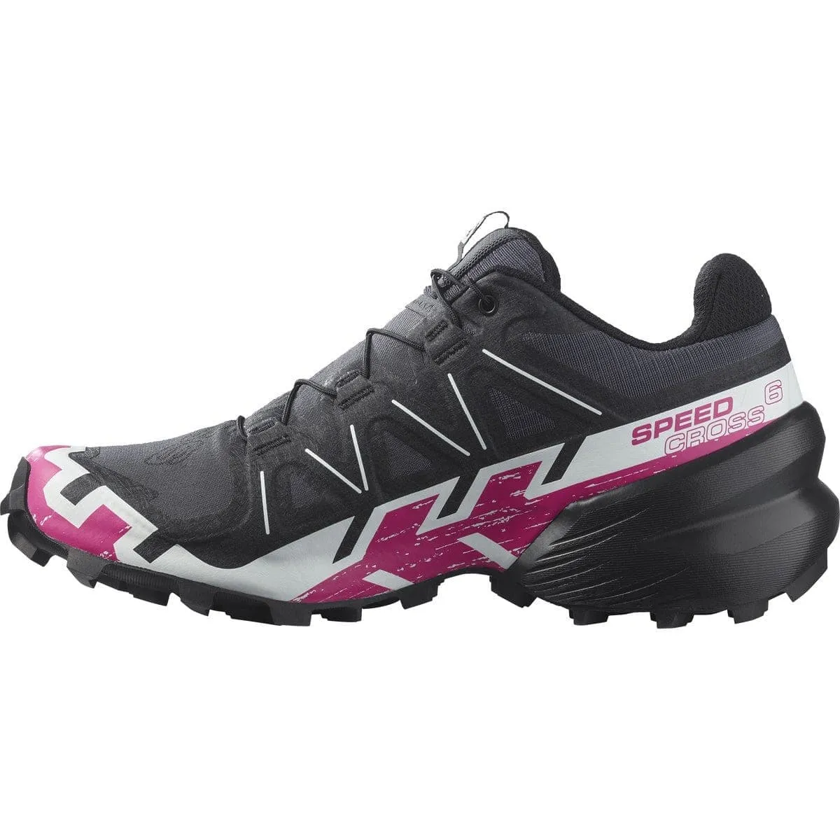 Salomon Speedcross 6 (Womens) - Ebony/White/Very Berry