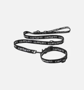 Script Dog Leash & Collar - Black