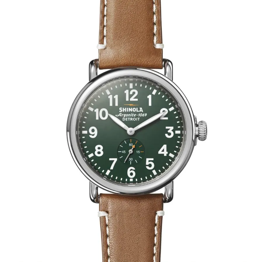 Shinola Runwell 41mm Green/Brown