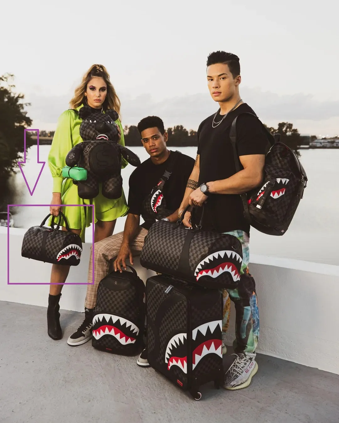 Sprayground Mini Duffle Air To The Throne Nero